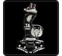 Display stand 3D-ENGV angled for Lego 75362 Ahsoka Tano's T-6 Jedi Shuttle + minifigures slots (A1102)