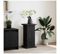 Display Stand Black Oak 31 x 30 x 60 cm Textured Engineered Wood Storage Mini