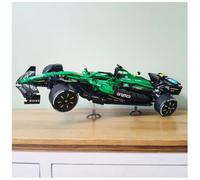 Display Stand compatible with Lego Technic 42240 Aston Martin Aramco AMR25 | Display your model securely | Heavy Duty stainless steel | Car NOT included
