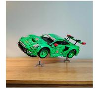 Display Stand compatible with Lego Technic Porsche 911 GT3 R REXY 42224 | Display your model securely | Heavy Duty stainless steel | Car NOT included