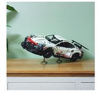 Display Stand compatible with Lego Technic Porsche 911 RSR 42096 | Display your model securely | Heavy Duty stainless steel | Car NOT included