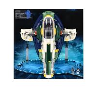 Display Stand compatible with Wall Display For LEGO 75409 Jango Fett's Firespray Class Starship