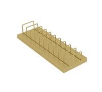 Display Stand for Floor Tiles Marble Sample Holder Small Stone & Porcelain Showcase Ceramic & Slate Display Rack (Gold 16x35cm/6.3x13.8in)
