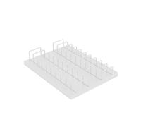 Display Stand for Floor Tiles Tile Display Rack Small Marble Sample Holder for Stone Porcelain Slate Ceramic & Marble Samples (White 33x35cm/13x13.8in)