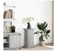 Display Stand Grey Sonoma 31x30x60cm Engineered Wood Textured Hinge Door Storage