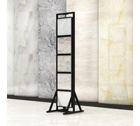 Display Stand Metal Tile Display Rack for Large Format Marble Slabs - Standing Stone Display Stand for Tile and Wood Floor Craft Shows，50x70x176cm