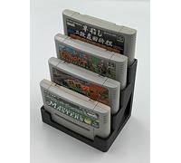 Display Stand Tower Holder for Super Famicom Cartridges - Holds 4 Games