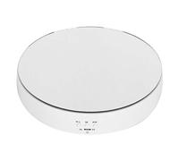 Display Stand Turntable, LED light Two Way Motorized Rotating Display Stand, 10kg Load Bearing Battery/USB Charging Rotating Mirror Display Turntable with for Photography, Show, Display