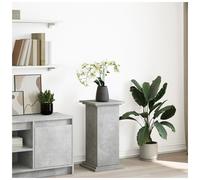 Display Stand with Storage Concrete Grey Engineered Wood Textured 31x30x60cm