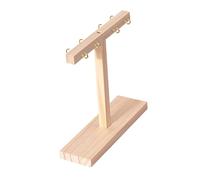 Display Stand | Wooden T-Shaped Storage Display Stand Sample Organizer | Manicure Practice Home Table Salon for Women Girls Friends