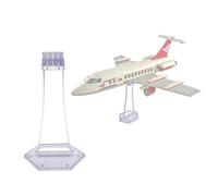 Display Stands for Lego 75374 Onyx Cinder, Single Stand for 77256 Back to The Future time Machine, X-Wing TIE etc Kits, Angle Display, Plastic Transparent Display Stands Brackets only.