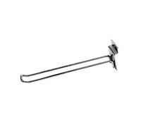 Display Stands SLATWALL Euro Hooks X 100 in Chrome 3 Sizes (J7+) (200MM)