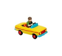 Display Styling Park Figurine, Driving a car | Hand-Painted 1 / 64 Resin Scene Accent for Layout Shelves, Desktop Decor, Photo Use