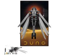 Display Wall Mount Applicable for Le-Go Technic 10327 Royal Dune Ornithopter Building Blocks Model, Decorate Rooms or Collect,50x80cm,Only Display Wallboard (Type B)