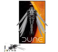 Display Wall Mount Applicable for Le-Go Technic 10327 Royal Dune Ornithopter Building Blocks Model, Decorate Rooms or Collect,50x80cm,Only Display Wallboard (Type A)