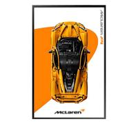 Display Wall Mount for Le-Go Technic 42172 P1 Racing Building Blocks Model,Display Picture Frame,Decorate Rooms or Collect,50x 80cm,Only Display Wallboard (Option E)