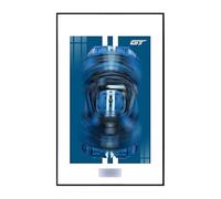 Display wall panel for LEGO Technic 2022 Ford GT 42154, suitable for model kits, a gift for collectors (display wall panel included). (A)