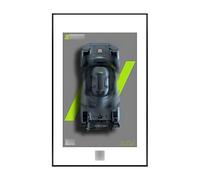 Display wall panel for the LEGO Technic Peugeot 9x8 Le Mans 24 Hours Hybrid Supercar 42156, suitable for model kits, a collector's gift (display wall panel included). (c)