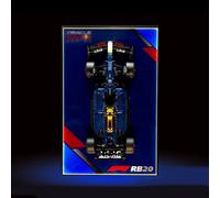 Display Wall Plate for Lego Technic Oracle Red Bull Racing RB20 F1 Car 42206 Racing Car Wall Trailer, Gift Ideas for Lego Car Wall Mount Enthusiasts, Size: 80 x 50 cm