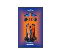 Display Wallboard Compatible with Lego 42141 Technic for McLaren Formula 1 Race Car, Gift Ideas for Lego F1 Car Wall Mount Enthusiasts, Only Wallboard, 80x50 cm (42141,Without light)