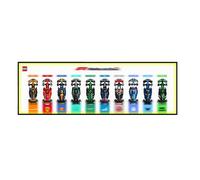 Display Wallboard compatible with Lego 77242-77251 for F1 Racing Cars Series, Building Block Wall Frame Compatible with Lego 77250, Photo Frame Storage Display Board (White - Upgrade Model)