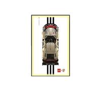 Display Wallboard for L-e*g-o Car Wall Mount for Le-go-a Technic Por*sche 911 42096 RSR Race Car, Compatible with L-e-g-o-o Porsche, Gift Ideas for Adults (B,Light)