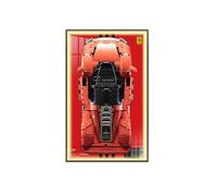 Display Wallboard for L-e*g-o Technic for Fer-rari Day-tona SP3 42143, for Race Car 1:8 Scale, Compatible with L-e*g-o for Fer-rari Cars (Just Display Wallboard) (Light,A)