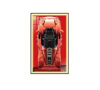 Display Wallboard for L-e*g-o Technic for Fer-rari Day-tona SP3 42143, for Race Car 1:8 Scale, Compatible with L-e*g-o for Fer-rari Cars (Just Display Wallboard) (Light,C)