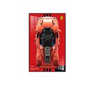 Display Wallboard for L-e*g-o Technic for Fer-rari Day-tona SP3 42143, for Race Car 1:8 Scale, Compatible with L-e*g-o for Fer-rari Cars (Just Display Wallboard) (Basics,A)