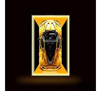 Display Wallboard for L-e*g-o Technic for Mc-Laren P1 Hy-percar 42172, Compatible with L-e*g-o for Mc-Laren P1, for L-e*g-o Car Wall Mount, Only Wallboard (A,Light)
