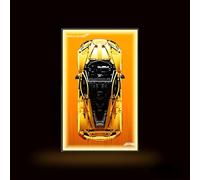 Display Wallboard for L-e*g-o Technic for Mc-Laren P1 Hy-percar 42172, Compatible with L-e*g-o for Mc-Laren P1, for L-e*g-o Car Wall Mount, Only Wallboard (C,Light)