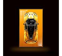 Display Wallboard for L-e*g-o Technic for Mc-Laren P1 Hy-percar 42172, Compatible with L-e*g-o for Mc-Laren P1, for L-e*g-o Car Wall Mount, Only Wallboard (C,Basic)