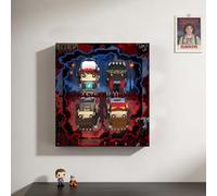 Display Wallboard for Le-go 40879 Square-Head Boy Set, Wall photo frame, Dustproof Acrylic Display Box,Wall Mount Display Stand Art Wall Mount Frame,(Model not Included)