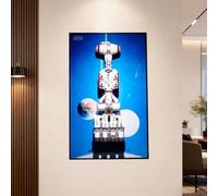 Display Wallboard for Le-go 75244 Spaceship Set, Wall photo frame, Wall Mount Display Stand Art Wall Mount Frame,(Model not Included)