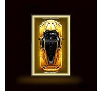 Display Wallboard for Le-go-A Technic McLaren P1 1:8 42172, Compatible with L-e*g-o P1 McLaren, Gift Ideas for L-e*g-o Car Wall Mount Enthusiast, Only Wallboard! Size:80x50cm (B,Light)