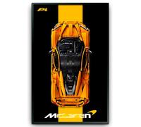 Display Wallboard for le-go Technic 42172 McL-aren P1 racing car, Compatible with le-go Ferr-ari Cars, Gift Ideas for le-go Car Wall Mount Enthusiasts Only Display Wallboard (Mc-Laren P1)