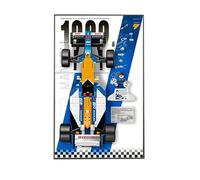 Display Wallboard for Lego 10330 10353 Racing car Building Sets, Compatible with 10330 10353 Display Frame, Ideas for Lego 1:15 Series Wall Mount Display Lovers, Only Frame (20*0.5*40cm-10353)