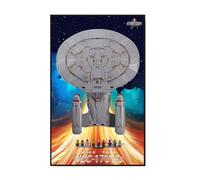 Display Wallboard for Lego 10356 Starship Enterprise Building Set, Wall Mount Display Wallboard - Only Display Board, Display Board Compatible with Lego 10356 (Picture Frame B (no lights))