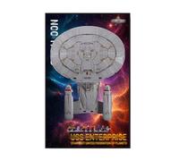 Display Wallboard for Lego 10356 Starship Enterprise Building Set, Wall Mount Display Wallboard - Only Display Board, Display Board Compatible with Lego 10356 (Picture Frame A (no lights))