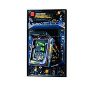 Display Wallboard for Lego 11374 Pinball Machine Building Set, Wall Mount Display Wallboard - Only Display Board, Display Board Compatible with Lego 11374 (Picture Frame (Without lights))