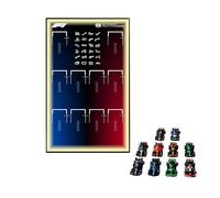 Display Wallboard for Lego 2025 speed susper raclng car model, LED Display Wall Panel for 77242-77251 Building Block Model, Art Wall Mount Frame (no model) (Type B+LED)