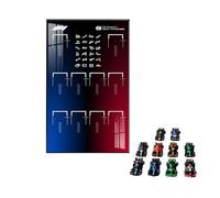 Display Wallboard for Lego 2025 speed susper raclng car model, LED Display Wall Panel for 77242-77251 Building Block Model, Art Wall Mount Frame (no model) (Type B)