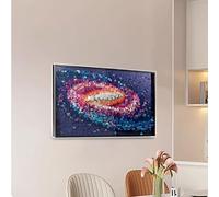 Display Wallboard for Lego 31212 Galaxy Pixel Paint Picture Frame, Compatible with Lego 31212, Gifts for Lego Lovers(Only Display Wallboard,No Mode)