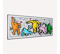 Display Wallboard for Lego 31216 Keith Haring (Model Not Included) Wall Mount for Lego 31216 Collector's Model, Space Saving, Creative Home Decoration