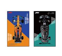 Display Wallboard for Lego 42141 42171 F1 Racing Model, Decorative Display Panels for Lego Car Wall Mounted Displays, Wallboard Gift(Only Display Wallboard, NO Model)