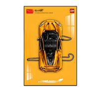 Display Wallboard for lego 42172 Technic McLaren P1 Race Car, Adult Decorative Painting, Gift for Lego Lovers (Model Not Included) (S)