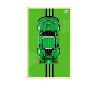Display Wallboard for Lego 42224 Racing Car Building Set, Wall Mount Display Wallboard - Only Display Board, Display Board Compatible with Lego 42224 (Style E (With lights))