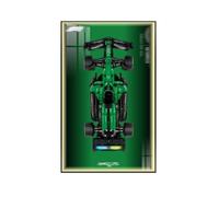 Display Wallboard for Lego 42240 Racing Cars Building Set, Wall Mount Display Wallboard - Only Display Board, Display Board Compatible with Lego 42240 (Picture Frame E (With lights))