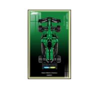 Display Wallboard for Lego 42240 Racing Cars Building Set, Wall Mount Display Wallboard - Only Display Board, Display Board Compatible with Lego 42240 (Picture Frame B (With lights))