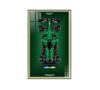 Display Wallboard for Lego 42240 Racing Cars Building Set, Wall Mount Display Wallboard - Only Display Board, Display Board Compatible with Lego 42240 (Picture Frame A (With lights))